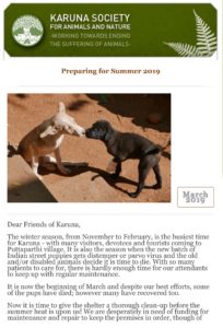 Karuna Newsletter 2019-03-03 Preparing for Summer-1