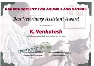 Karuna Award 2020 Konde Venkatesh